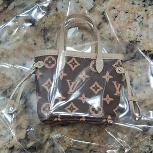 Labubu Louis Vuitton Brown and Tan Monogram Tote
